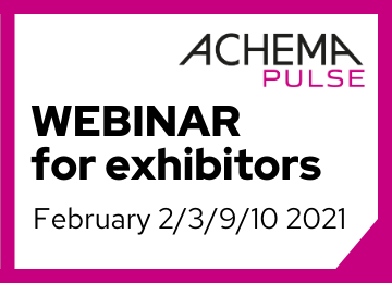 ACHEMA Pulse 15-16 Webinar, 2/3/9/10 February 2021