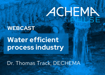 Webcast: Water efficient process industry